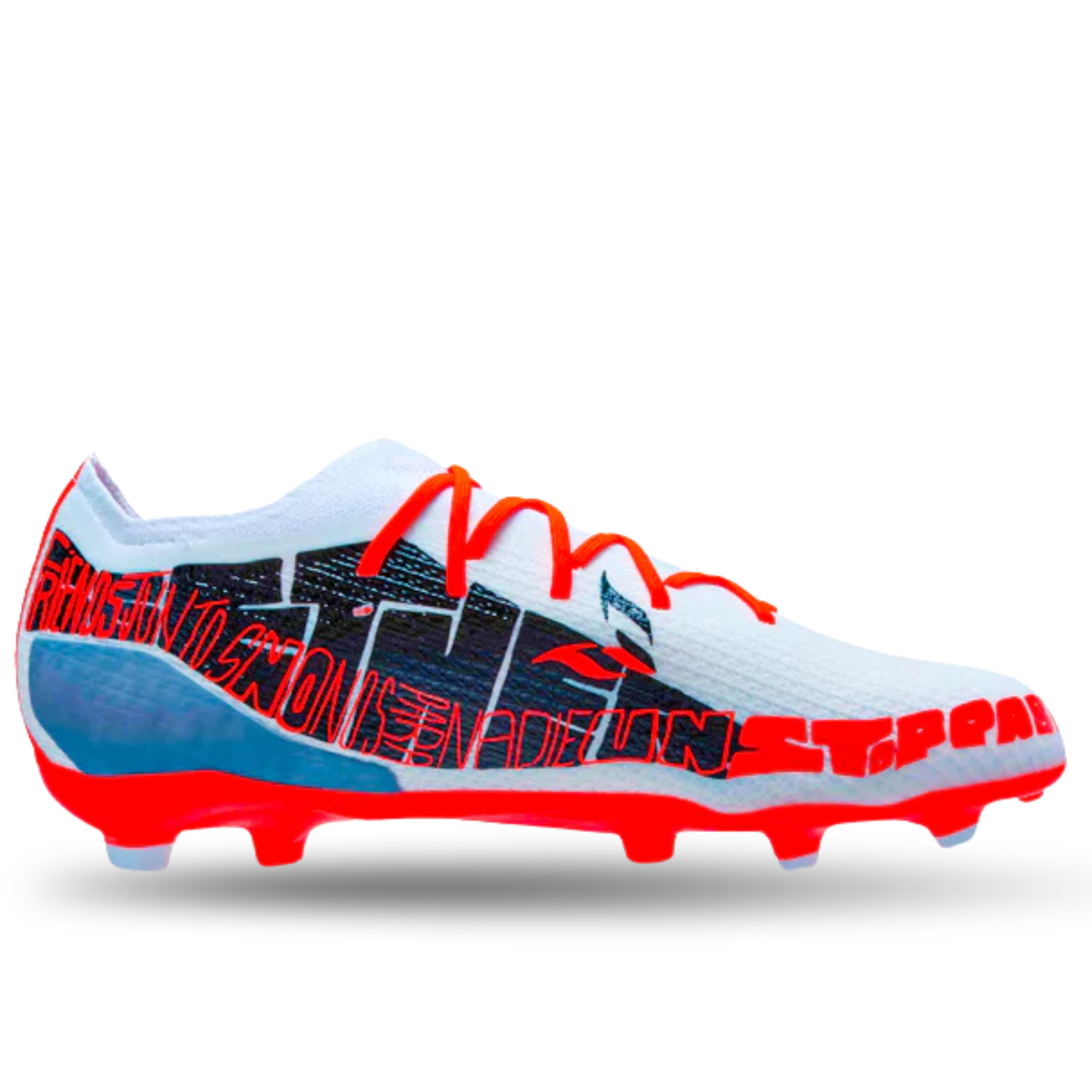 adidas Jr. X Speedportal Messi.1 Firm Ground Soccer Cleats (White/Solar Red)