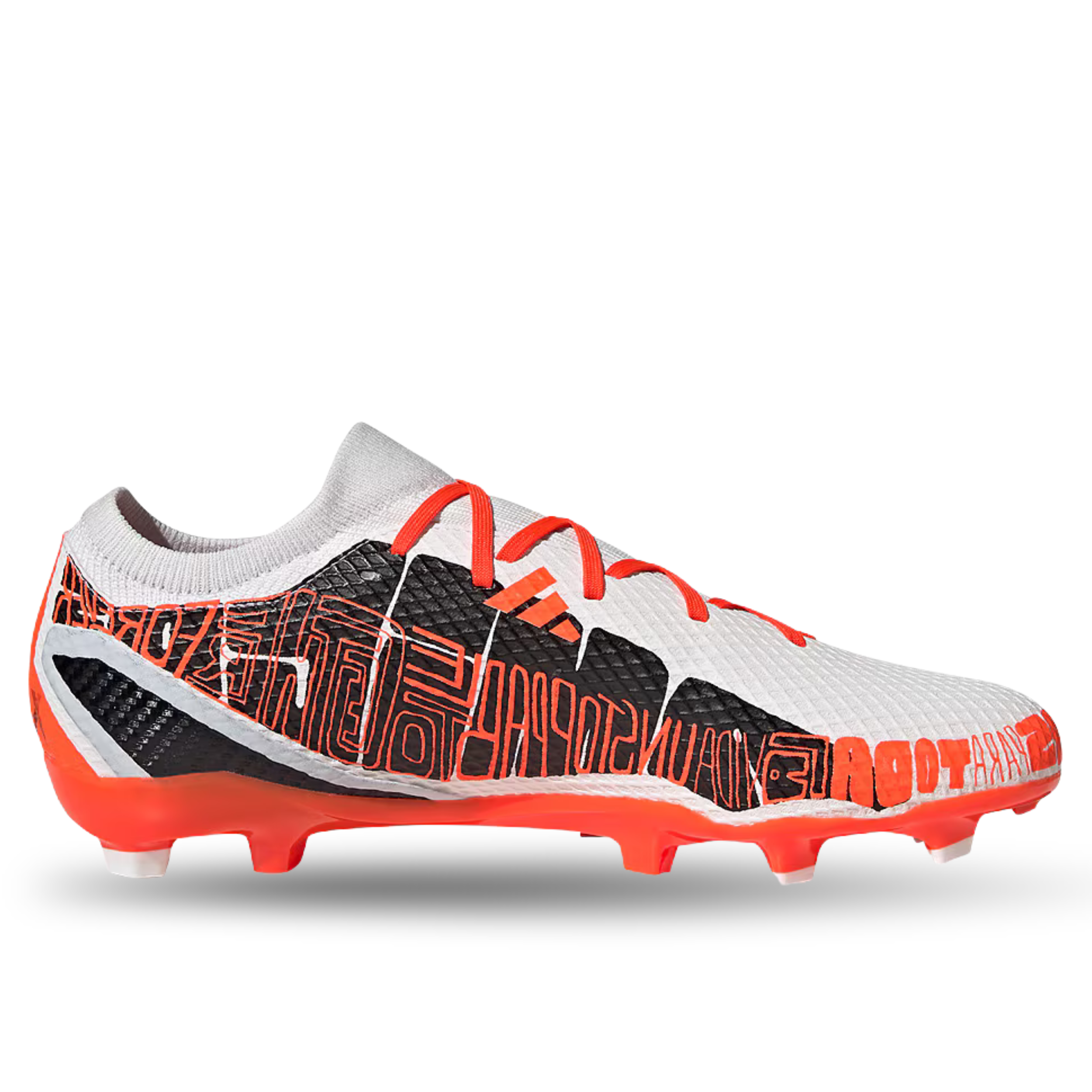 adidas X Speedportal Messi.3 Firm Ground Soccer Cleats (Core White/Solar Red)