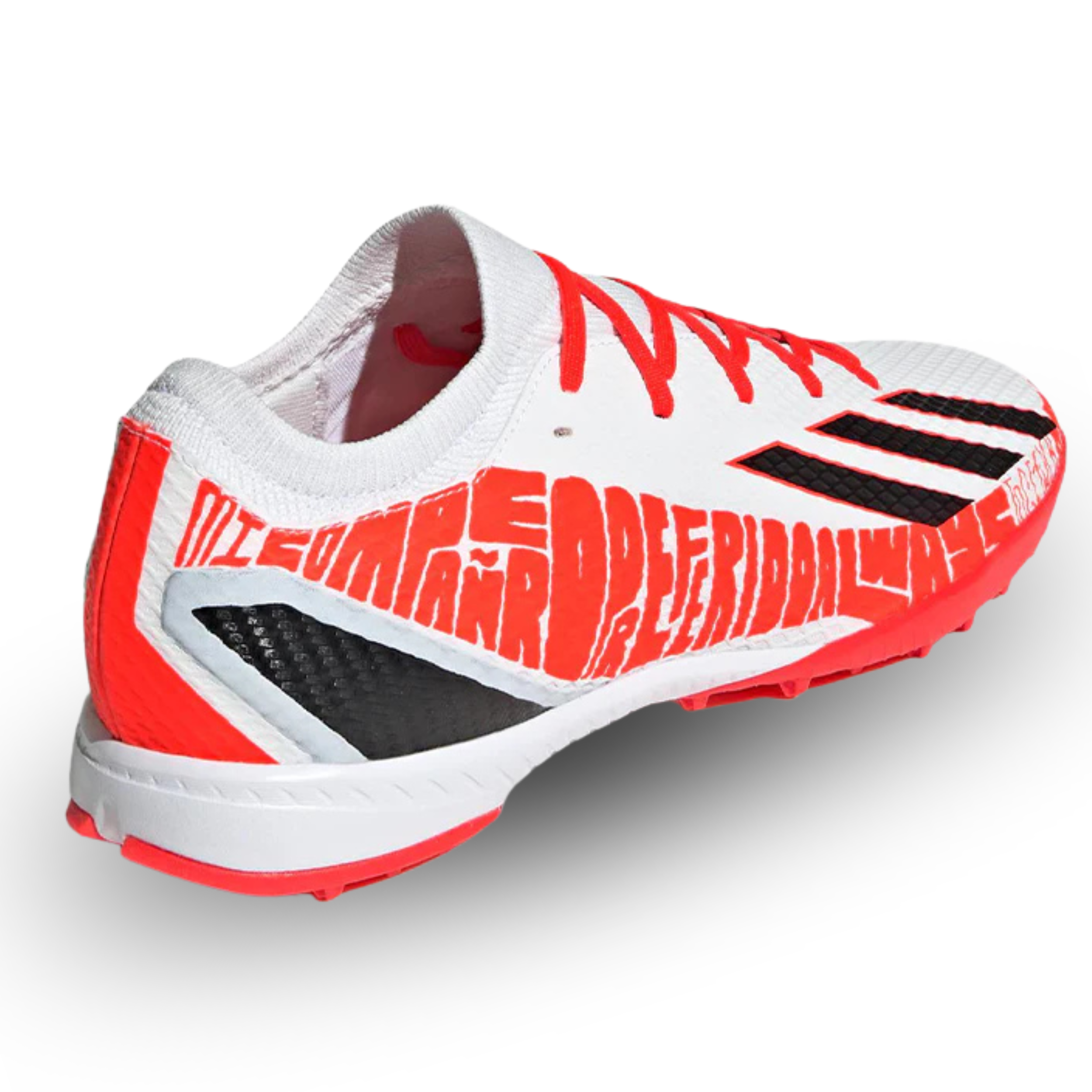 adidas X Speedportal Messi.3 Turf Soccer Shoes (White/Solar Red)