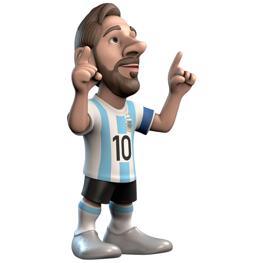 MINIX Messi Argentina Pointing to the Sky Figure (White/Blue)