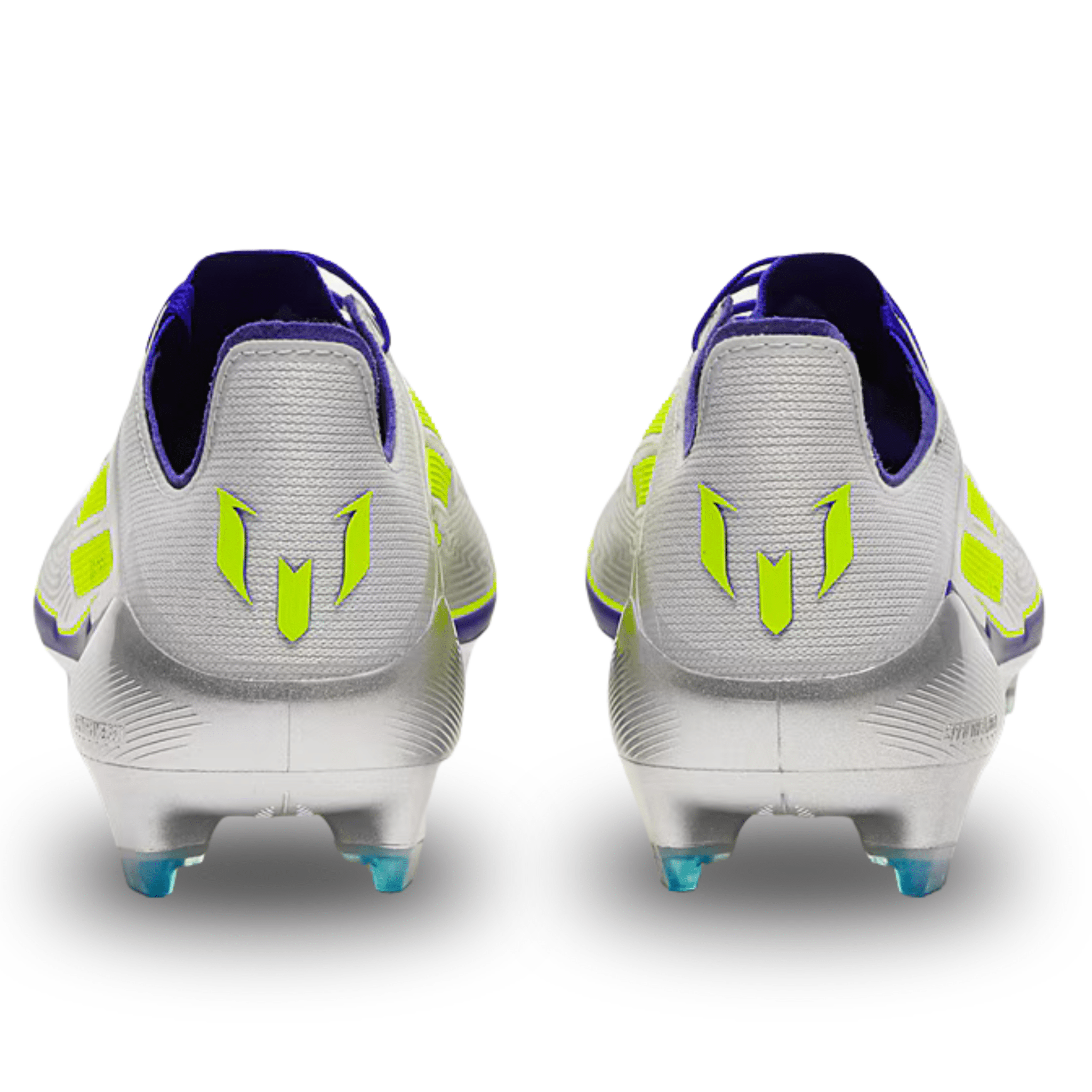 adidas F50 Messi Elite FG Soccer Cleats (Silver Metallic/Lucid Blue) | SoccerWearhouse