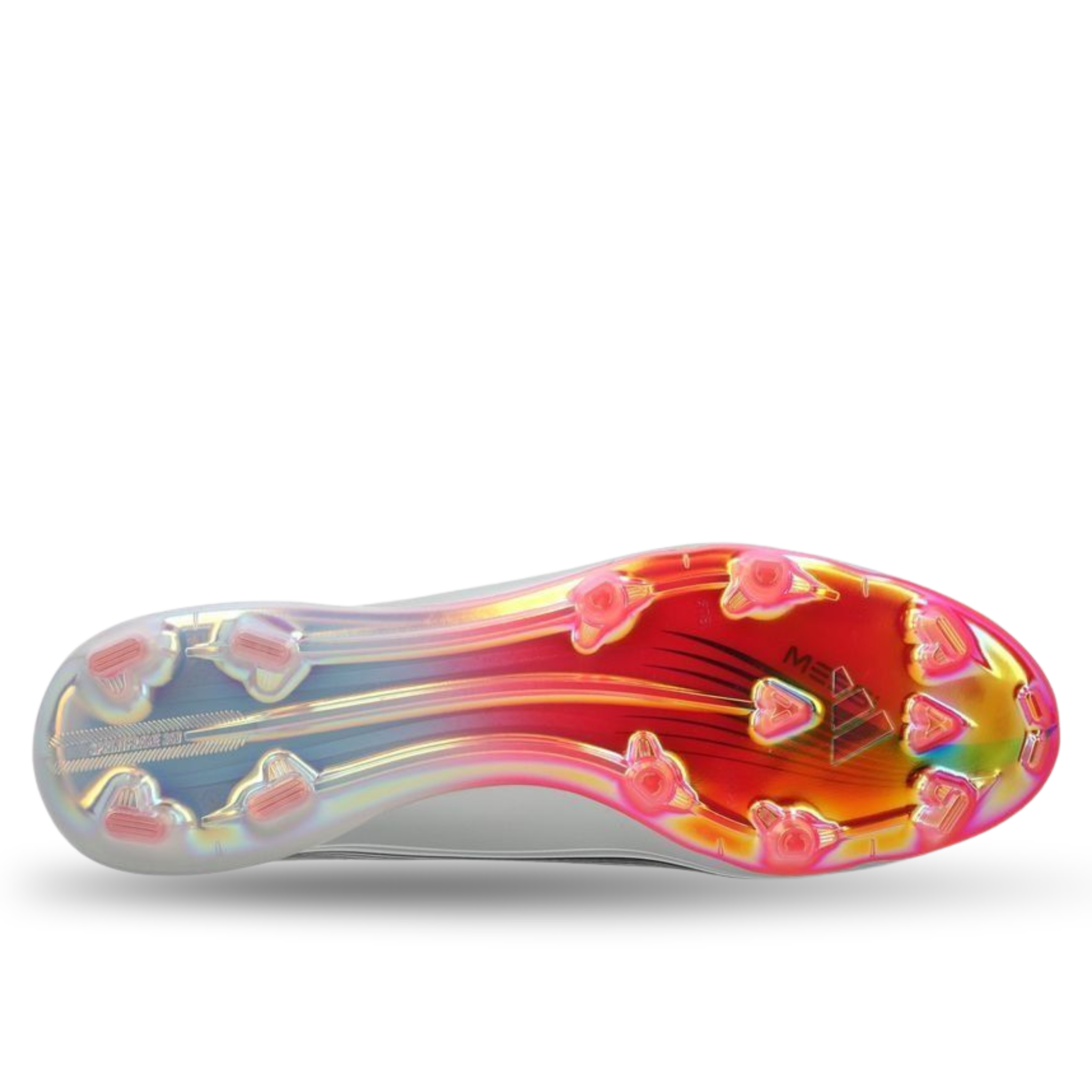 adidas F50 Messi Elite FG Soccer Cleats (White/Lucid Red/Silver Metallic) | SoccerWearhouse