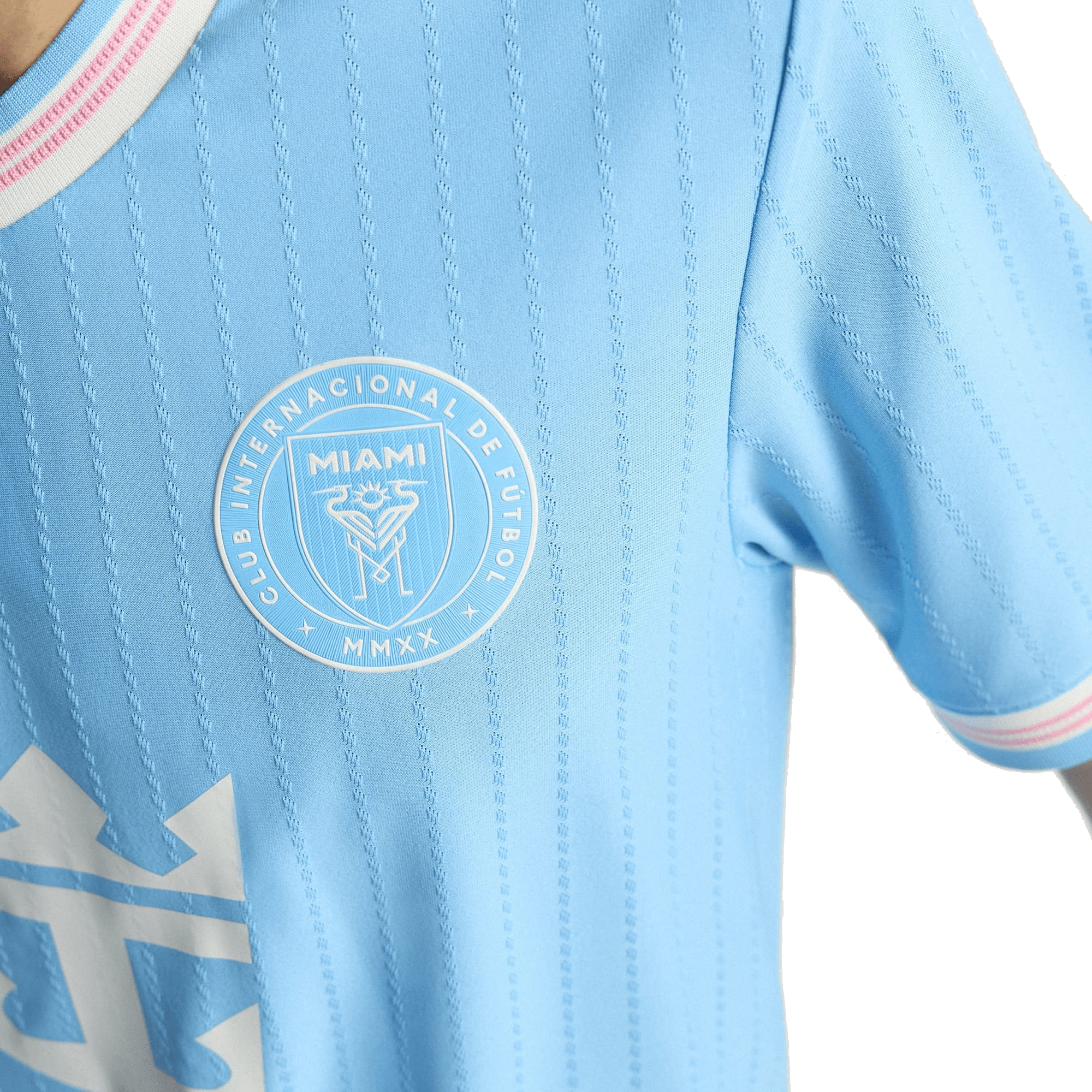 adidas Falcon Inter Miami Authentic Third Jersey 25/26 (Blue/Pink) | SoccerWearhouse