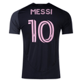 adidas Inter Miami Lionel Messi Authentic Name and Number Away Jersey 25/26 (Black/Pink) | SoccerWearhouse