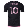 adidas Inter Miami Lionel Messi Away Jersey w/ Royal Caribbean Sponsor* 23/24 (Black) | SoccerWearhouse