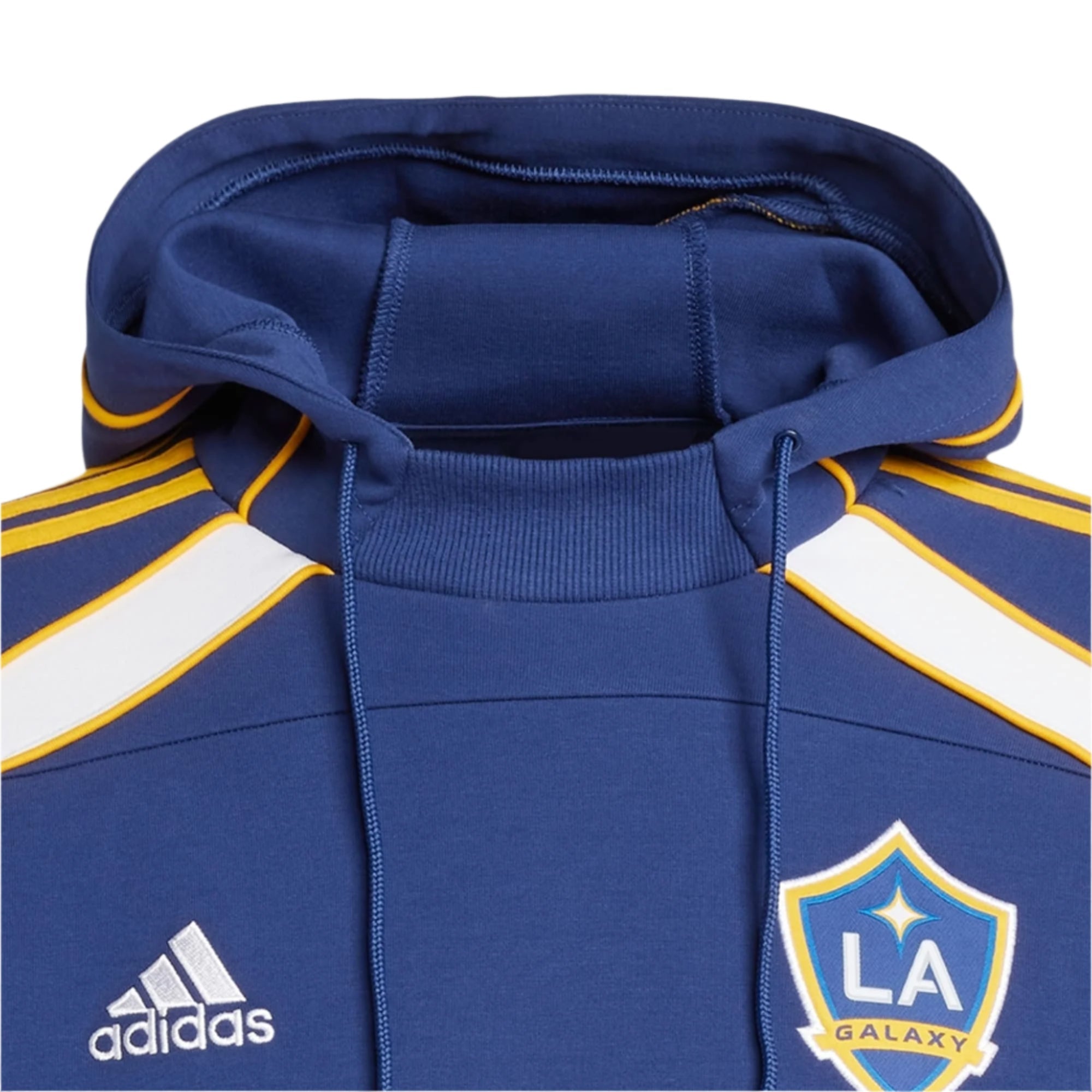 adidas LA Galaxy 25/26 Travel Hoodie (Dark Blue) | SoccerWearhouse