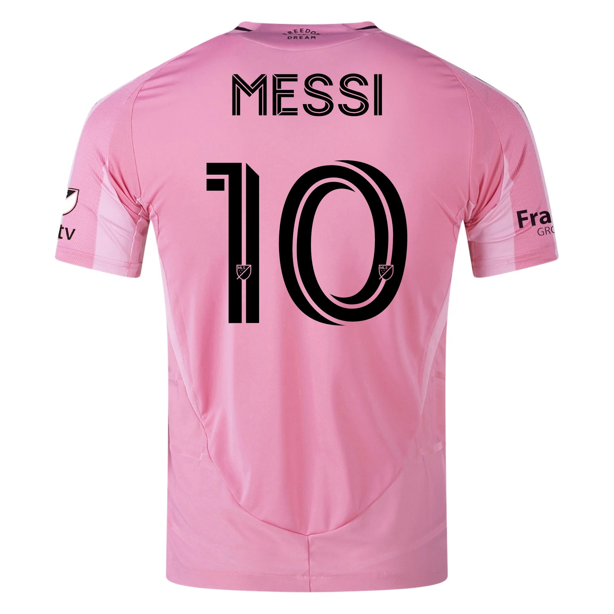 adidas Lionel Messi Inter Miami CF Authentic Home Jersey 25/26 w/ MLS Patches + Sponsor (Easy Pink) | SoccerWearhouse