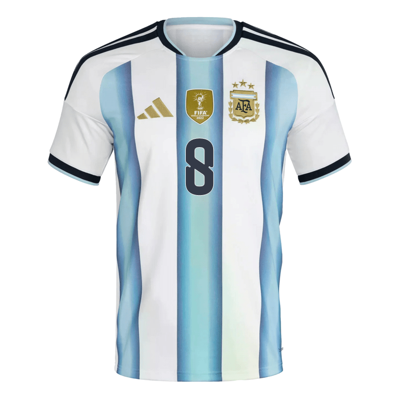adidas Men's Acuna Argentina 2026 Home World Cup Jersey (White/Icey Light Blue) | SoccerWearhouse