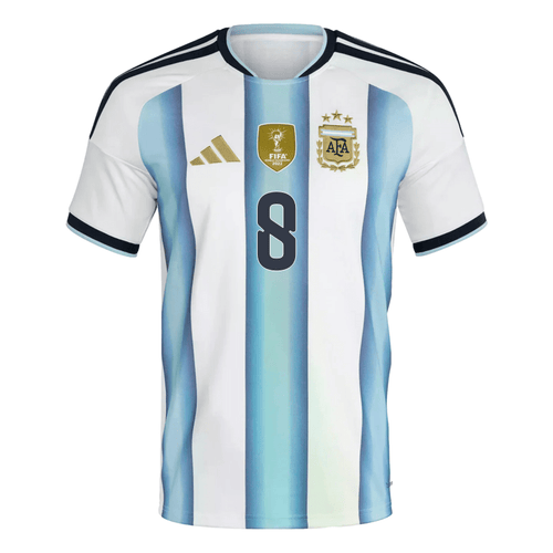 adidas Men's Acuna Argentina 2026 Home World Cup Jersey (White/Icey Light Blue) | SoccerWearhouse