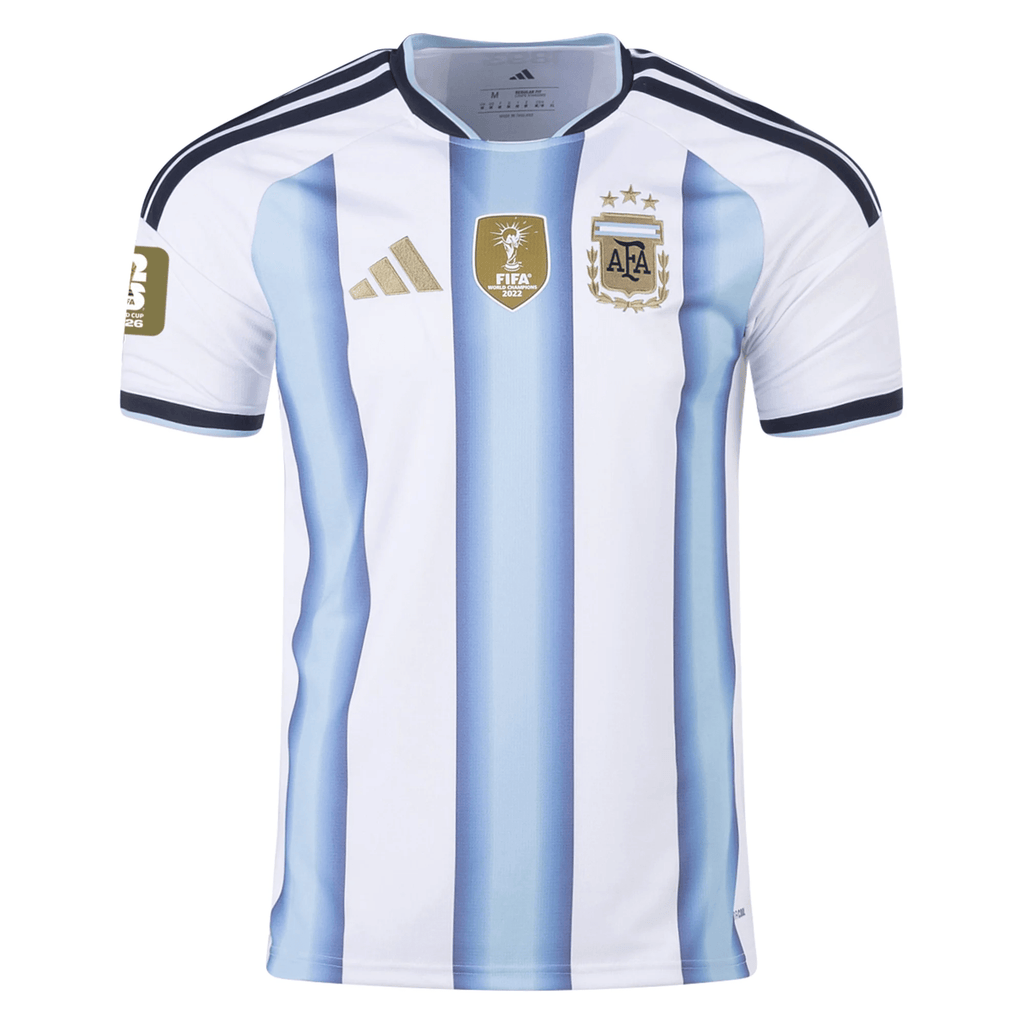 adidas Men's Argentina 2026 Home World Cup 2026 Jersey w/ FIFA World Cup 26™ Patch (White/Icey Light Blue) | SoccerWearhouse