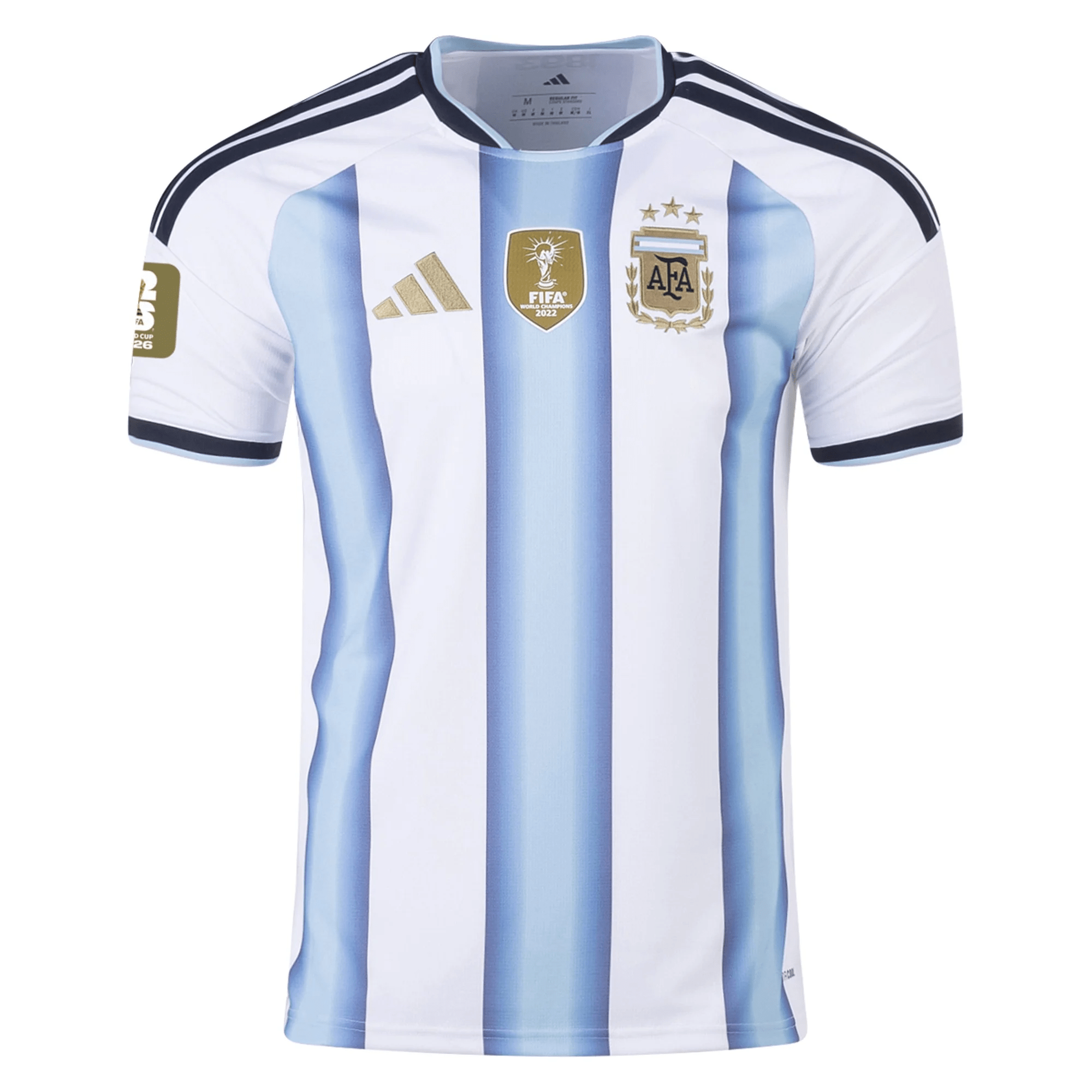 adidas Men's Argentina 2026 Home World Cup 2026 Jersey w/ FIFA World Cup 26™ Patch (White/Icey Light Blue) | SoccerWearhouse