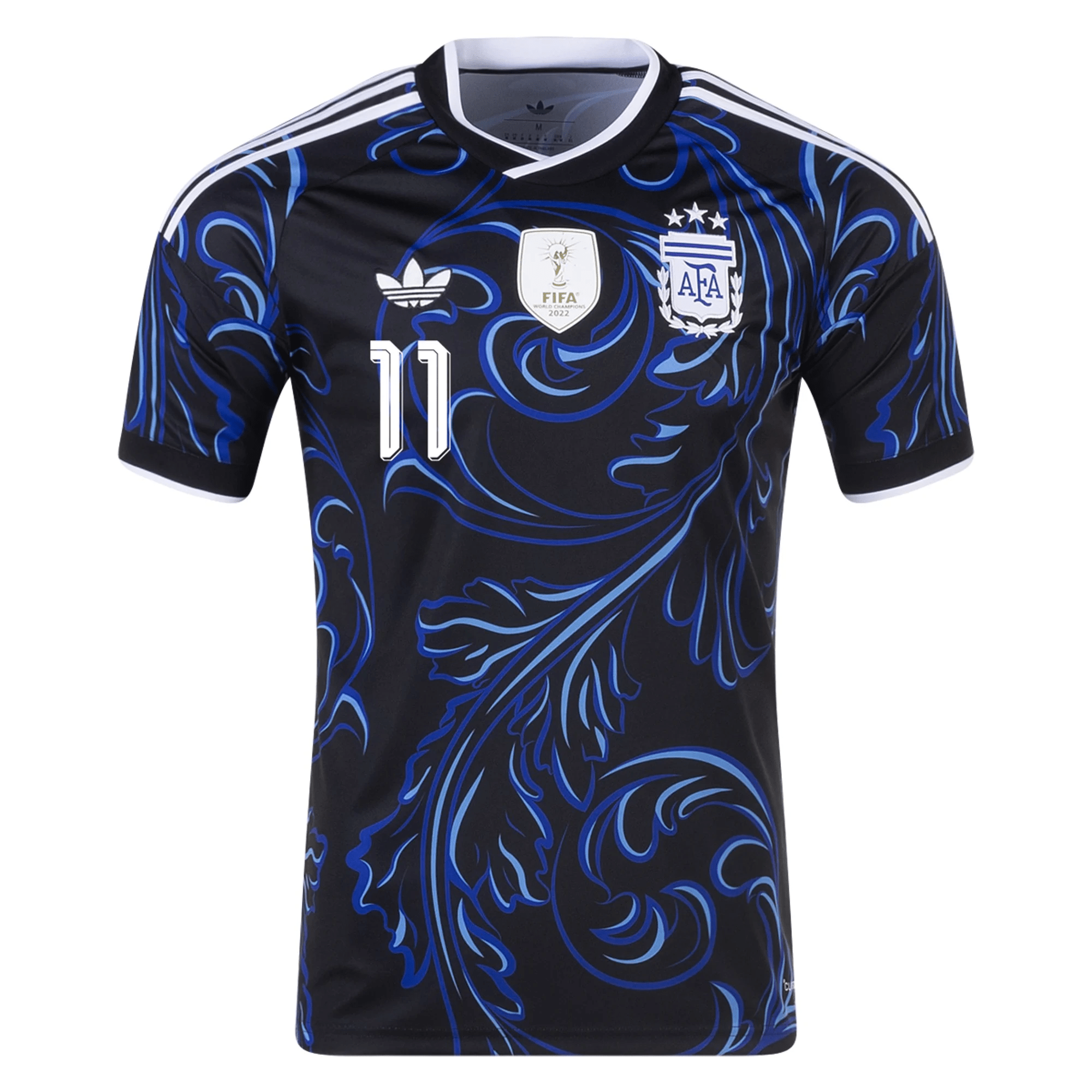 adidas Men's Argentina Angel Di Maria Away Stadium Jersey 2026 (Black/Blue) | SoccerWearhouse