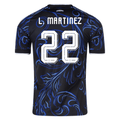 adidas Men's Argentina Lautaro Martinez Away Stadium Jersey 2026 (Black/Blue) | SoccerWearhouse