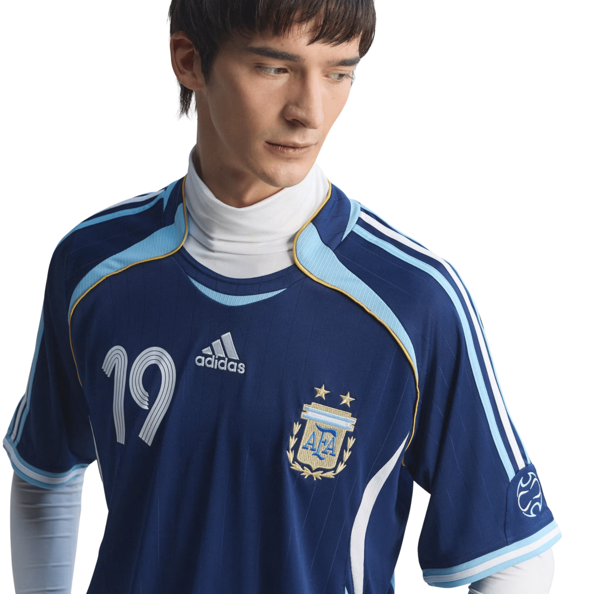 adidas Men's Argentina Lionel Messi 2006 Away Jersey (Dark Blue) | SoccerWearhouse