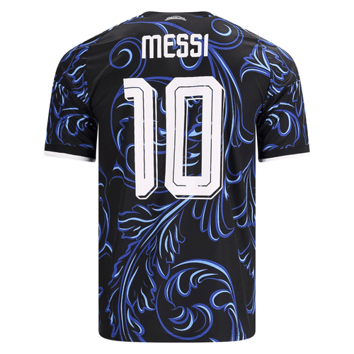 adidas Men's Argentina Lionel Messi Away Stadium Jersey 2026 (Black/Blue) | SoccerWearhouse