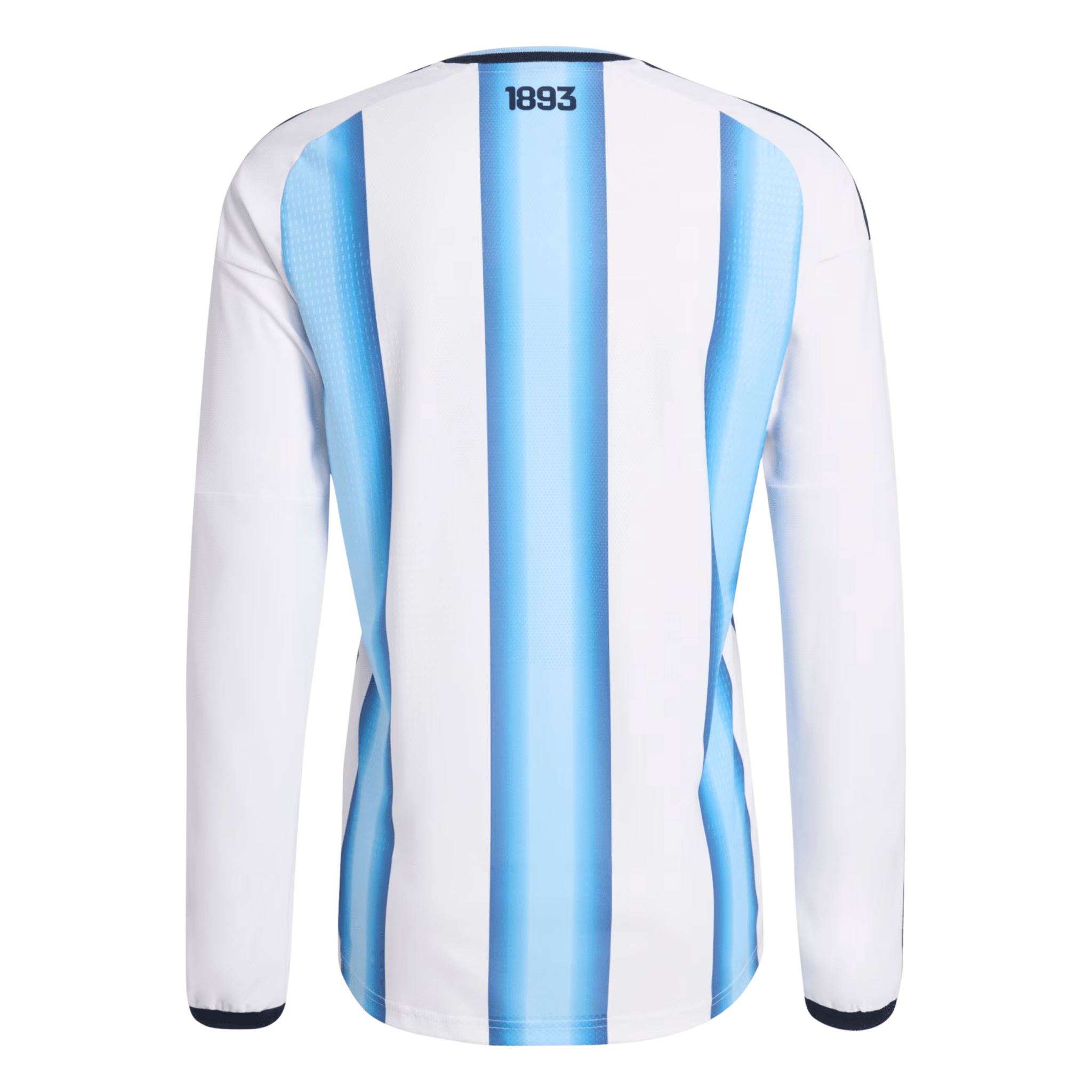 adidas Men's Argentina Long Sleeve Authentic Home Long Sleeve Jersey 2026 (White/Icey Blue/Light Blue) | SoccerWearhouse