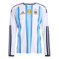 adidas Men's Argentina Long Sleeve Authentic Home Long Sleeve Jersey 2026 (White/Icey Blue/Light Blue) | SoccerWearhouse