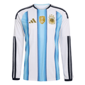 adidas Men's Argentina Long Sleeve Home Jersey 2026 (White/Icey Blue/Light Blue) | SoccerWearhouse