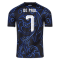 adidas Men's Argentina Rodrigo De Paul Away Stadium Jersey 2026 (Black/Blue) | SoccerWearhouse