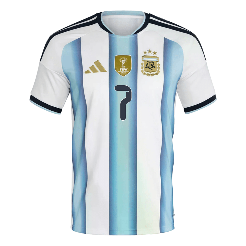 adidas Men's De Paul Argentina 2026 Home World Cup Jersey (White/Icey Light Blue) | SoccerWearhouse