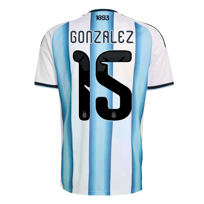 adidas Men's Gonzalez Argentina 2026 Home World Cup Jersey (White/Icey Light Blue) | SoccerWearhouse