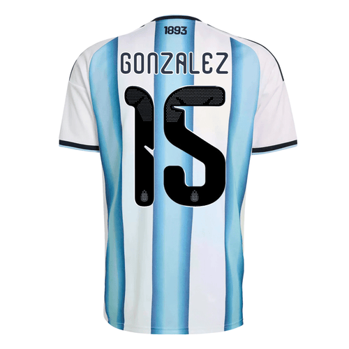 adidas Men's Gonzalez Argentina 2026 Home World Cup Jersey (White/Icey Light Blue) | SoccerWearhouse