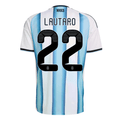 adidas Men's Lautaro Argentina 2026 Home World Cup Jersey (White/Icey Light Blue) | SoccerWearhouse