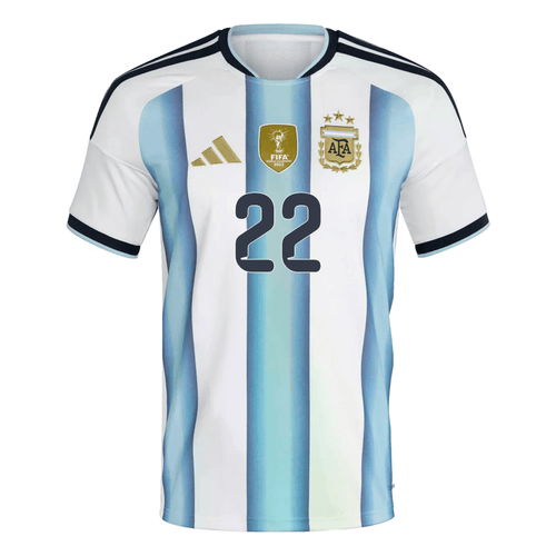 adidas Men's Lautaro Argentina 2026 Home World Cup Jersey (White/Icey Light Blue) | SoccerWearhouse