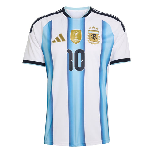 adidas Men's Lionel Messi Argentina 2026 Home World Cup Jersey (White/Icey Light Blue) | SoccerWearhouse