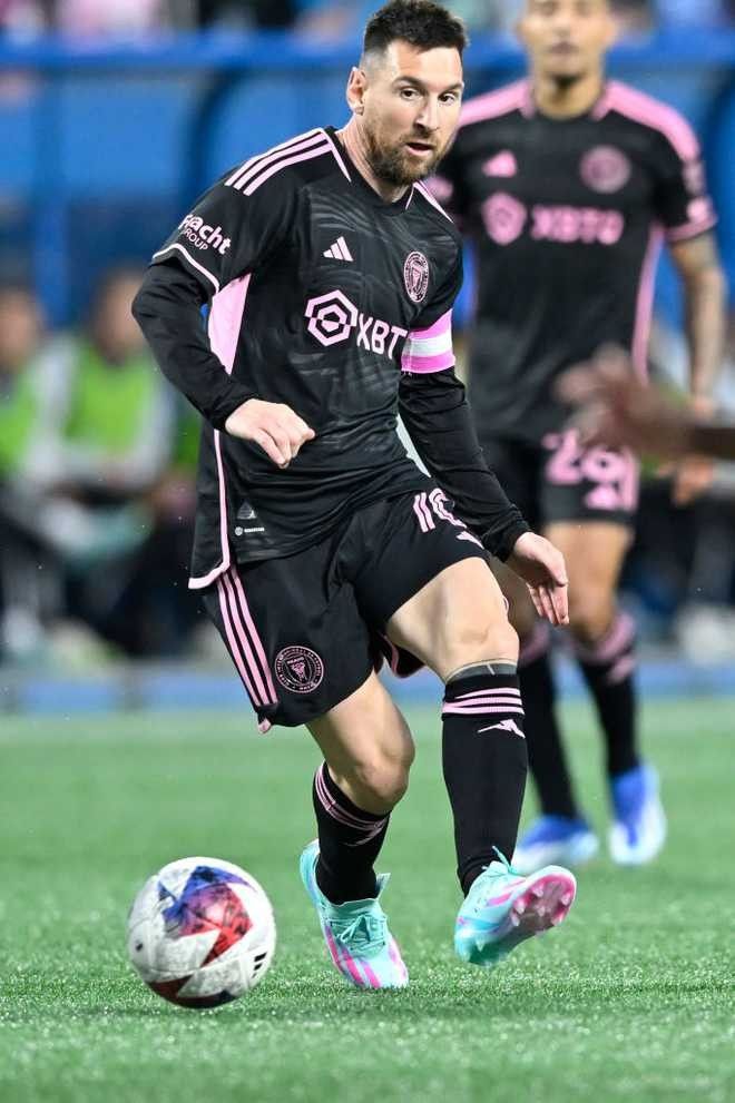 adidas Men's Lionel Messi Inter Miami Away Jersey 23/24 w/ MLS Apple + Sponsors Patches (Black/True Pink) | SoccerWearhouse