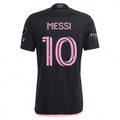 adidas Men's Lionel Messi Inter Miami Away Jersey 23/24 w/ MLS Apple + Sponsors Patches (Black/True Pink) | SoccerWearhouse