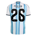 adidas Men's Molina Argentina 2026 Home World Cup Jersey (White/Icey Light Blue) | SoccerWearhouse