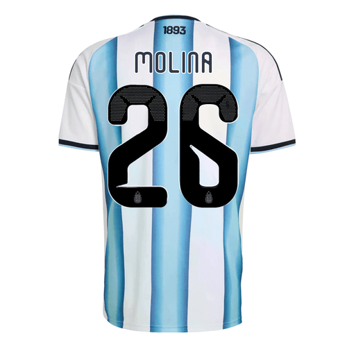 adidas Men's Molina Argentina 2026 Home World Cup Jersey (White/Icey Light Blue) | SoccerWearhouse