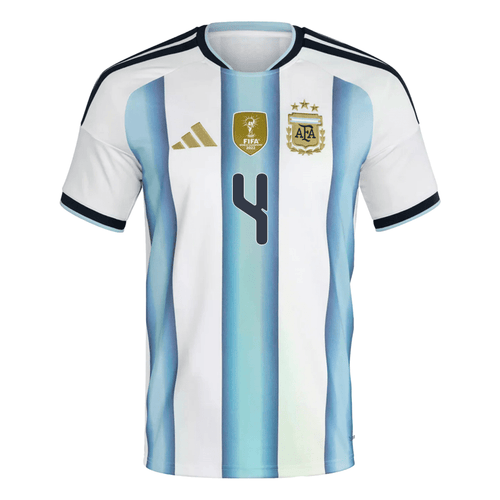 adidas Men's Romero Argentina 2026 Home World Cup Jersey (White/Icey Light Blue) | SoccerWearhouse