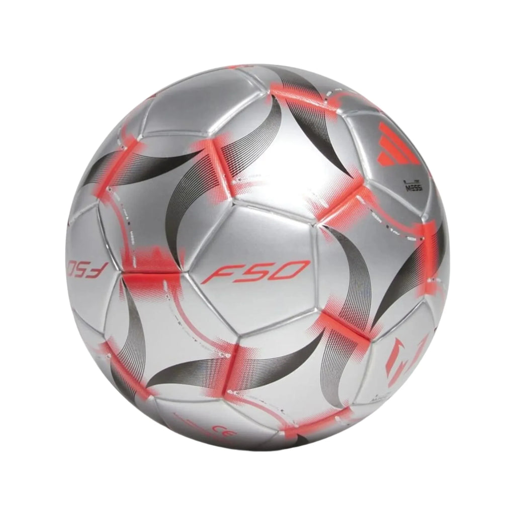 adidas Messi Mini Ball (Iron Metallic/White/Black) | SoccerWearhouse