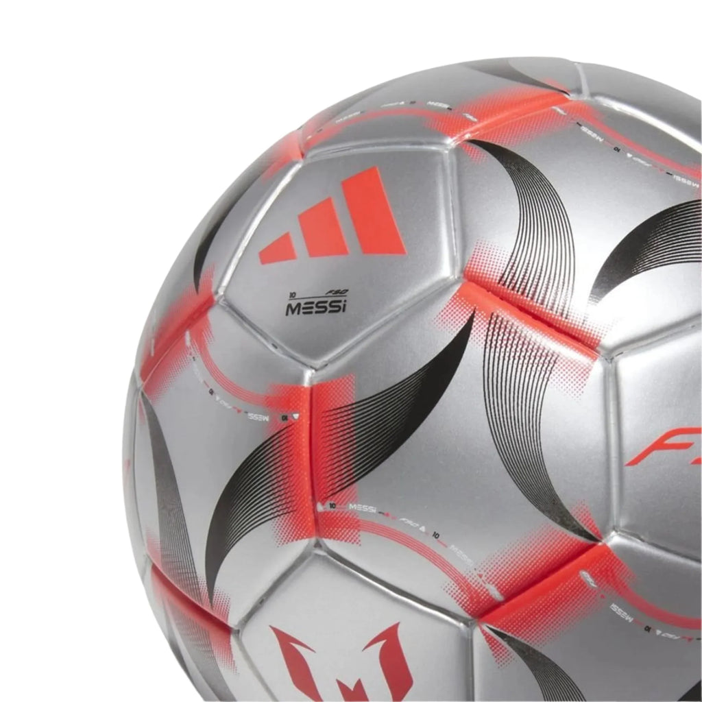 adidas Messi Mini Ball (Iron Metallic/White/Black) | SoccerWearhouse