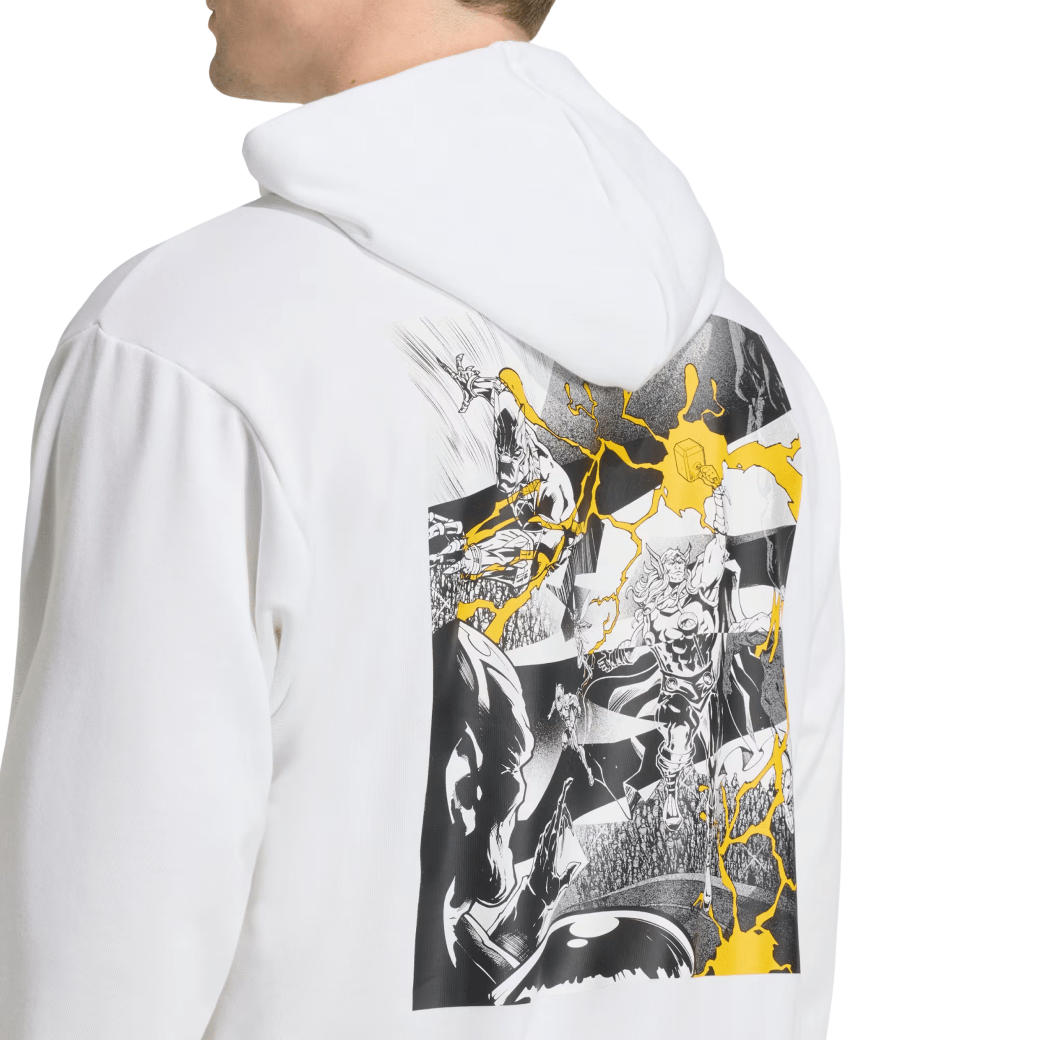 adidas Real Madrid 25/26 Avengers Hoodie (White) | SoccerWearhouse