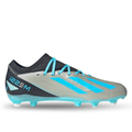 adidas X Crazyfast.3 Messi Firm Ground Soccer Cleats (Silver Metallic/Bliss Blue) | SoccerWearhouse