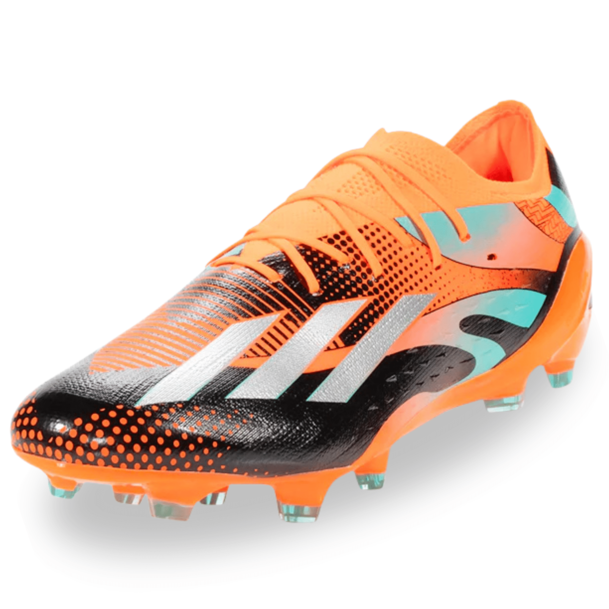 adidas X Speedportal Messi.1 Firm Ground Soccer Cleats (Team Solar Orange/Metallic Silver) | SoccerWearhouse
