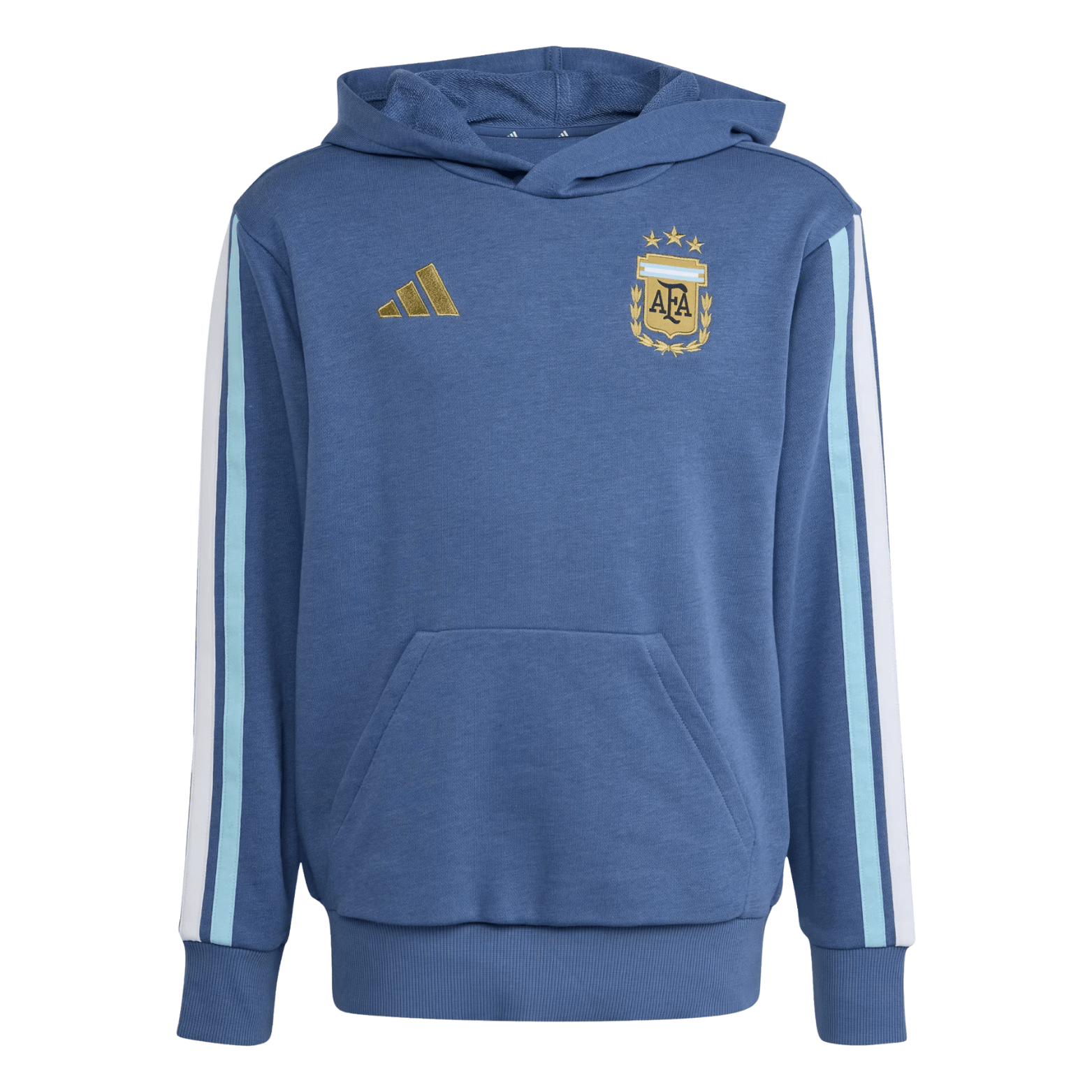 adidas Youth Argentina 2026 DNA Fleece Hoodie (Crew Blue) | SoccerWearhouse