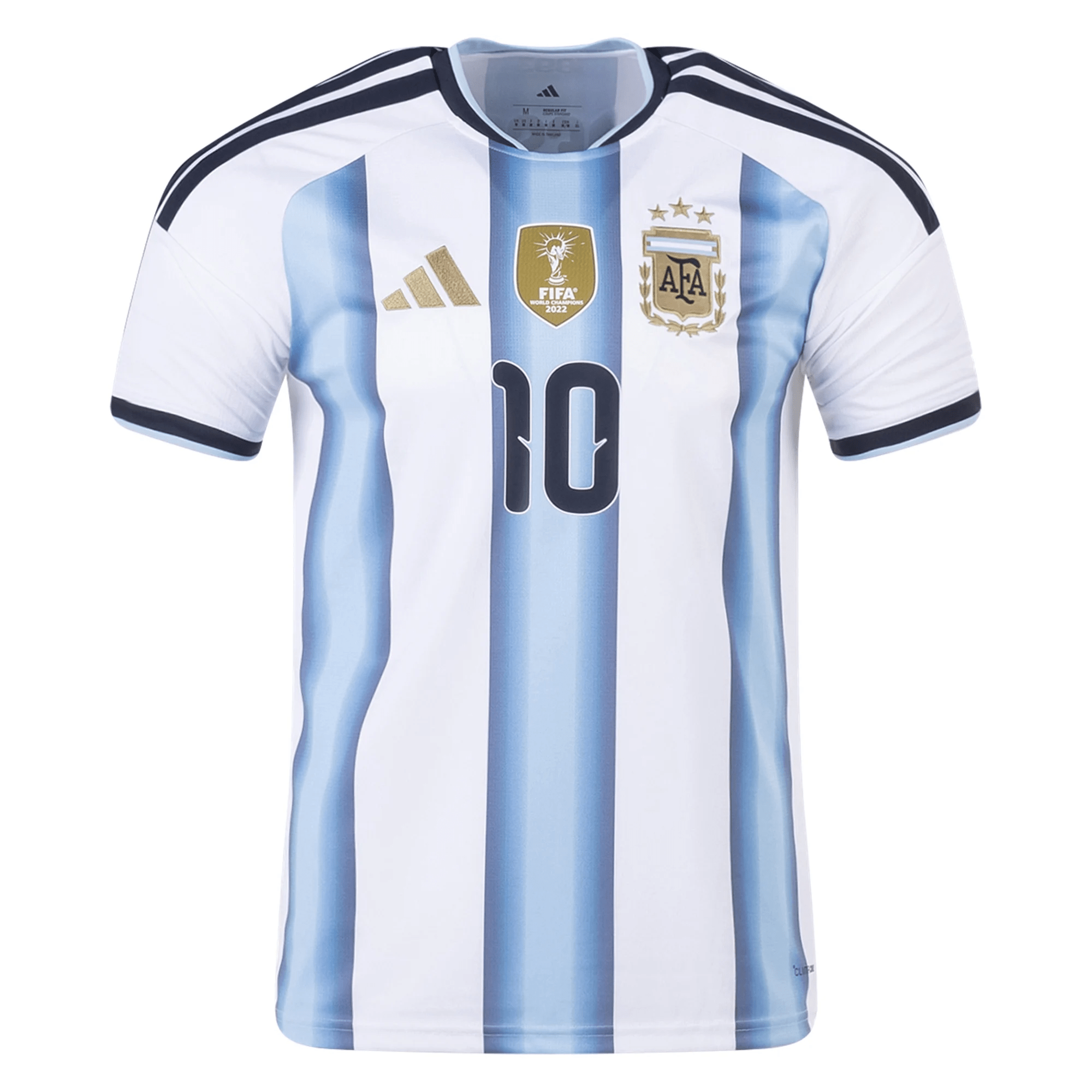 adidas Youth Lionel Messi Argentina Home Jersey w/ World Cup Champion Patch 2026 (White/Icey Blue) | SoccerWearhouse