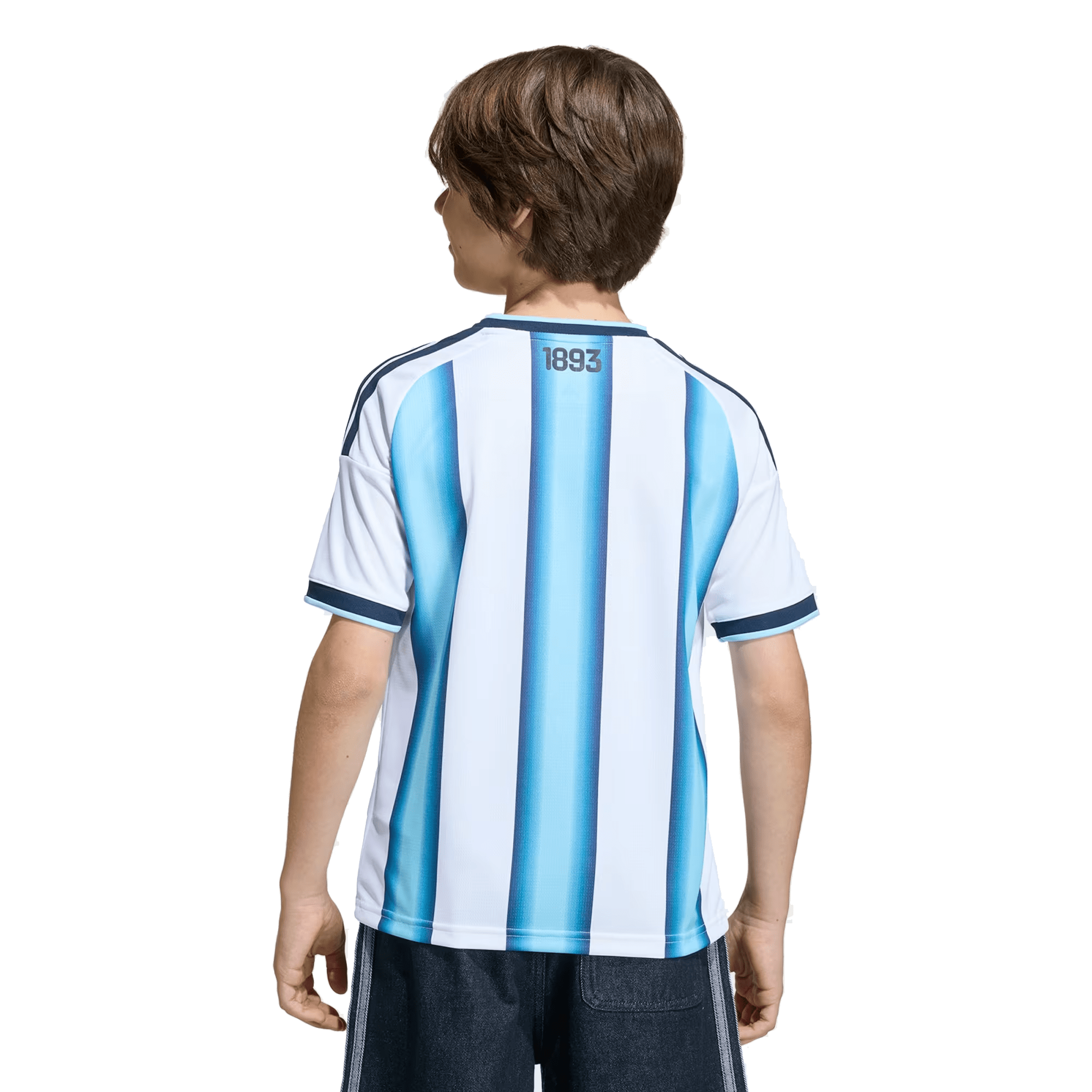 adidas Youth Lionel Messi Argentina Home Jersey w/ World Cup Champion Patch 2026 (White/Icey Blue) | SoccerWearhouse