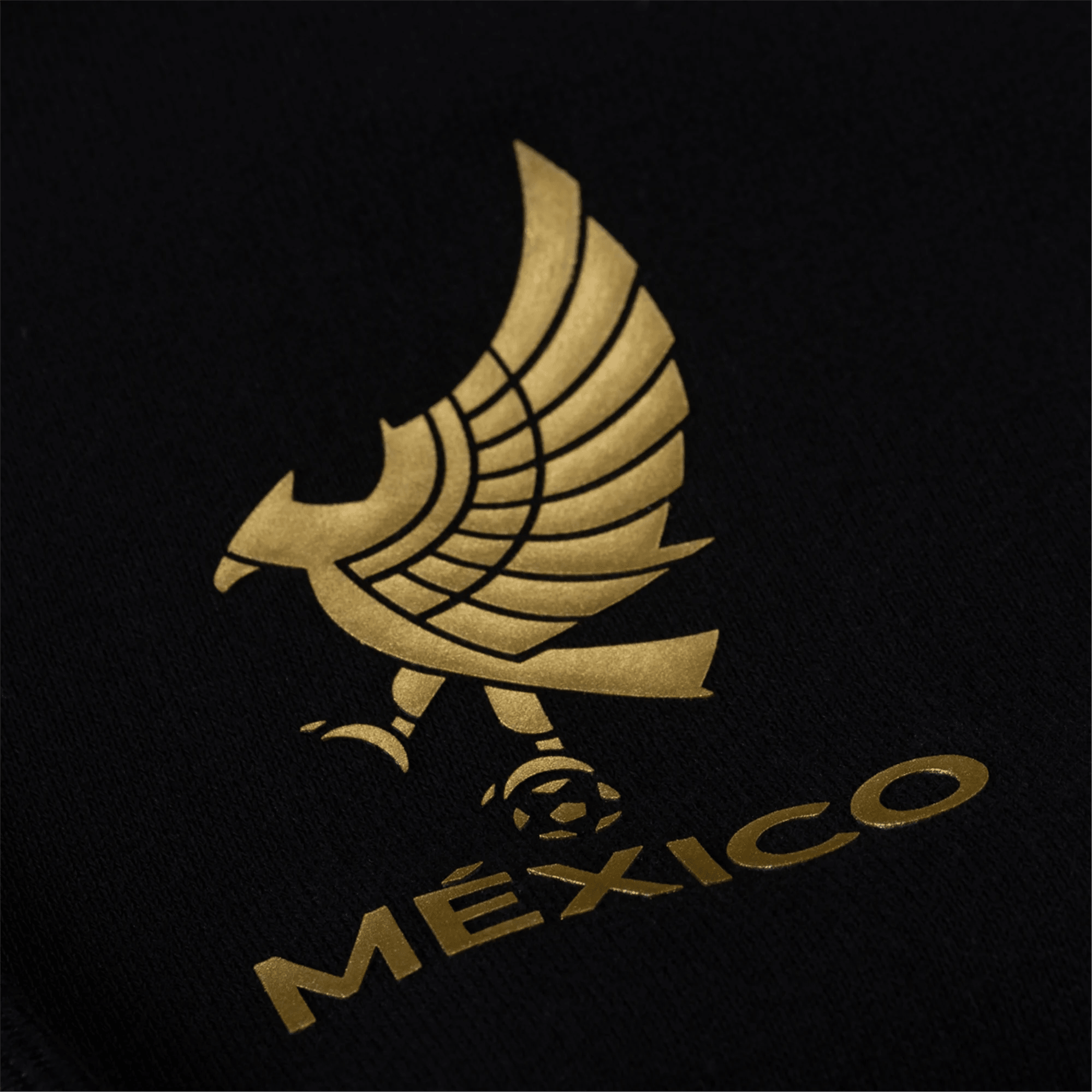adidas Youth Mexico DNA Hoodie 25/26 (Black/Metallic Gold) | SoccerWearhouse