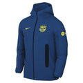 Nike FC Barcelona 25/26 Tech Fleece Special Edition Full Zip Hoodie (Gym Blue/Opti Yellow) | SoccerWearhouse