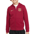 Nike Youth Barcelona 25/26 Club Hoodie (Maroon) | SoccerWearhouse