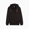 Puma AC Milan 25/26 Essentials Hooded Jacket (Black/Red) | SoccerWearhouse